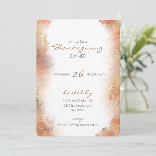 Erntedank Einladung (Stehend Vorderseite)