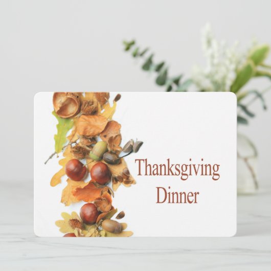 Erntedank Einladung (Stehend Vorderseite)