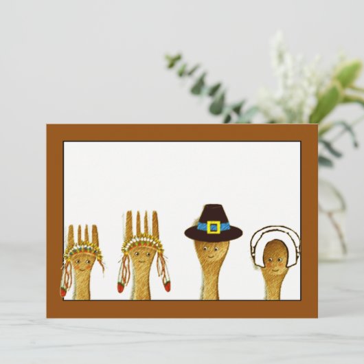 Erntedank Einladung (Stehend Vorderseite)