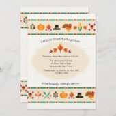 Erntedank-Einladung Einladung (Vorne/Hinten)