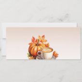 Erntedank Einladung, Erntedank Abendessen Einladung (Rückseite)