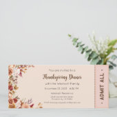 Erntedank Einladung, Erntedank Dinner einladen Einladung (Stehend Vorderseite)