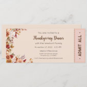 Erntedank Einladung, Erntedank Dinner einladen Einladung (Vorne/Hinten)