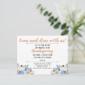 Erntedank-Einladung-Skripte-Pumpkin-Patch Postkarte (Stehend Vorderseite)