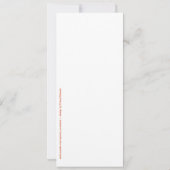 Erntedank-Einladungs-Kürbis-Torte Einladung (Rückseite)