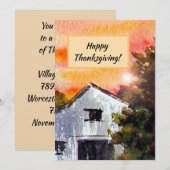 Erntedank-Einladungskarte Mitteilungskarte (Vorne/Hinten)