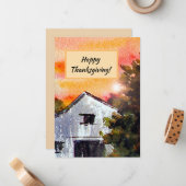 Erntedank-Einladungskarte Mitteilungskarte (Vorderseite/Rückseite Beispiel)