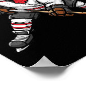 Erntedank Eishockey Spieler Truthahn Fall Männer J Poster (Ecke)