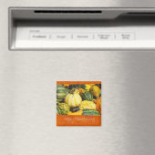 Erntedank Ernte 2 - Glückliches Erntedankfest Magnet (In Situ (Geschirrspüler))