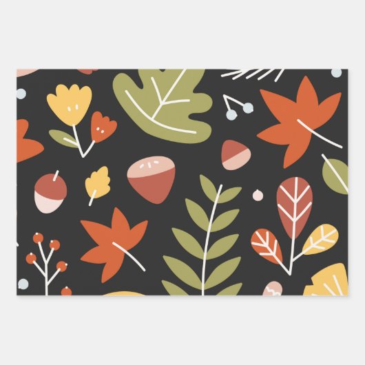 Erntedank Ernte Graphic Herbst Blätter 3-teilig (Vorderseite 3)