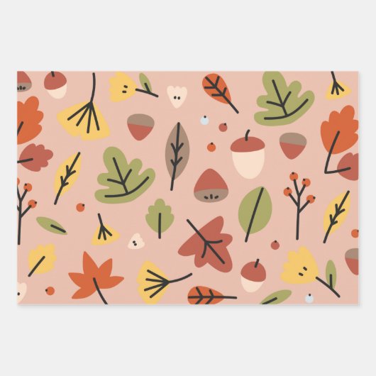 Erntedank Ernte Graphic Herbst Blätter 3-teilig (Vorderseite 2)