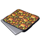 Erntedank Ernte, Wasserfarben nahtlos Muster. Laptopschutzhülle (Vorne Knopf)