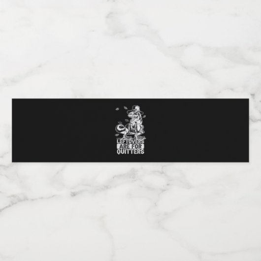 Erntedank - Erntedank Dinner Squad Wasserflaschenetikett (Einzelnes Label)