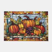 Erntedank ernten, dekoratives Hartglas, Fußmatte (Vorderseite)