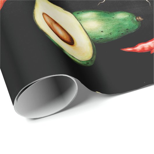 Erntedank ernten Gemüse farbenfroh Geschenkpapier (Rolleneckpunkt)