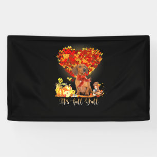 Erntedank Es ist Herbst Y's Dackel Banner