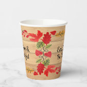 Erntedank essen Drink & Sei fröhlich hellbraunes H Pappbecher (Links)