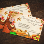 Erntedank Essen Türkei Pie Pumpkin Einladung