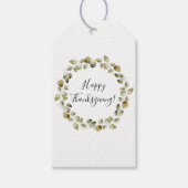 Erntedank Eucalyptus Wreath Geschenkanhänger (Vorderseite)