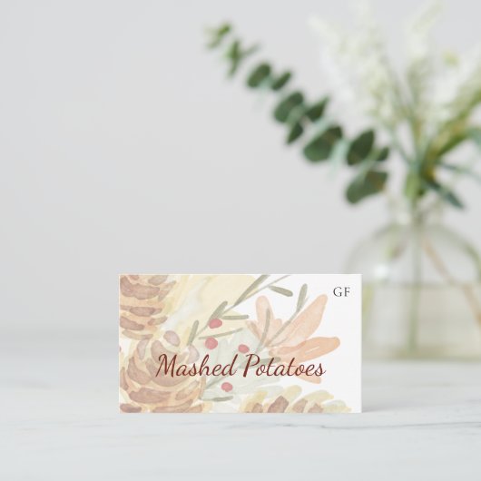 Erntedank Event Catering Disc Placecards Platzkarte (Stehend Vorderseite)