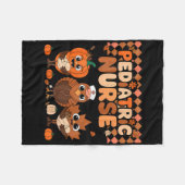Erntedank-F-caw-f-Truthahn-Meme Lustiger Truthahn- Fleecedecke (Vorderseite (Horizontal))