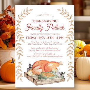 Erntedank Faculty Potluck Invite Einladung