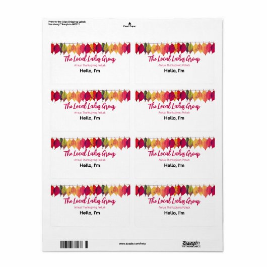 Erntedank-Fall-Ansammlung (Vorne)