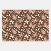 Erntedank Fall Butterfly BOHO Blumenherbst Geschenkpapier Set (Vorderseite 3)