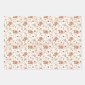 Erntedank Fall Butterfly BOHO Blumenherbst Geschenkpapier Set (Vorderseite 2)