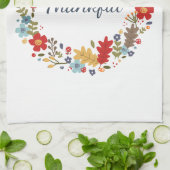 Erntedank Fall Dankbare Kranken Wohngestaltung Geschirrtuch (Gefaltet)