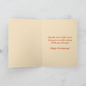 Erntedank Fall Flight Feiertagskarte (Innenseite)