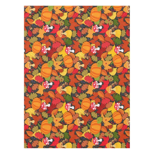 Erntedank Fall Forest Harvest Tischdecke (Vorderseite)