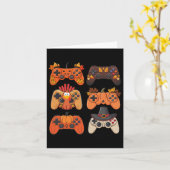 Erntedank Fall Gaming Controller Türkei Funny Karte (Gelbe Blume)