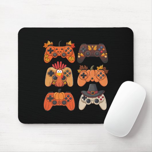 Erntedank Fall Gaming Controller Türkei Funny Mousepad (Mit Mouse)