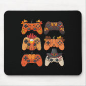 Erntedank Fall Gaming Controller Türkei Funny Mousepad (Vorne)
