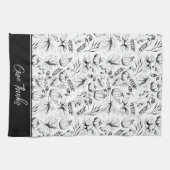 Erntedank Fall Harvest Danke Geschirrtuch (Horizontal)