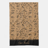 Erntedank Fall Harvest Danke Geschirrtuch (Vertikal)