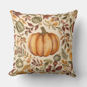 Erntedank, Fall Harvest Pumpkins Design Kissen