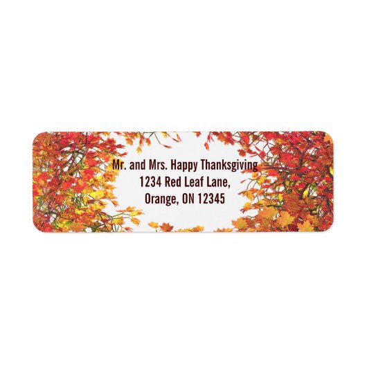 Erntedank Fall Leaf Circle (Vorne)