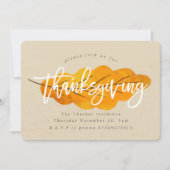 ERNTEDANK FALL LEAF EINLADUNG (Vorderseite)