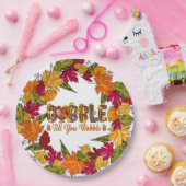 Erntedank Fall Pappteller (Party)