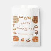 Erntedank Fall Pumpkin Pie Gefälttasche Geschenktütchen (Vorderseite)