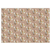 Erntedank Fall Pumpkins Brown Gingham Tischdecke (Vorderseite (Horizontal))