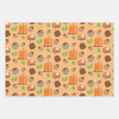 Erntedank Fall Pumpkins Food Geschenkpapier Set (Vorderseite 3)