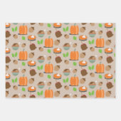 Erntedank Fall Pumpkins Food Geschenkpapier Set (Vorderseite 2)