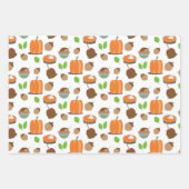 Erntedank Fall Pumpkins Food Geschenkpapier Set (Vorderseite)
