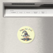 Erntedank Fall Round Magnet (In Situ (Geschirrspüler))