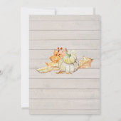 Erntedank Fall Sonnenblumenblätter aus Holz Pumpki Einladung (Rückseite)