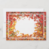 Erntedank Fall Tree Circle Einladung (Rückseite)