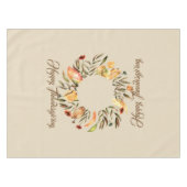 Erntedank Fall Wreath Tablececue Tischdecke (Vorderseite (Horizontal))